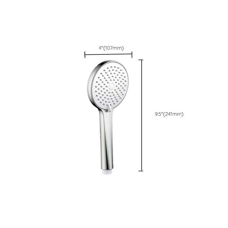 Round Self-Cleaning Handheld Shower Adjustable Water Flow Wall Mounted Hand Shower