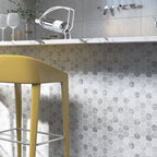 Square Peel and Stick Back Wall Modern Plastic Peel and Stick Back Wall