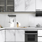 Rectangular PVC 12" X 23" 6-Pack Peel and Stick Wall Tile Kitchen and Bathroom Back Splash