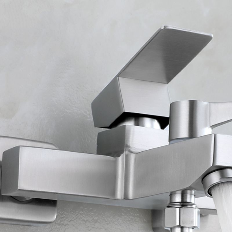 Modern Bathtub Faucet Mounting Kit 304 Stainless Steel Wall Mount Bathroom Faucet