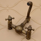 Traditional Wall-Mounted Copper Clawfoot Bathtub Faucet Trim Low Arc Clawfoot Bathtub Faucet