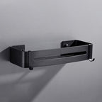 Matt Black Modern Bathroom Accessories Set, Set of 3, Bathroom Shelf
