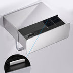 2-piece Stainless Steel Classic Bathroom Accessory Set Black & Chrome Paper Holder