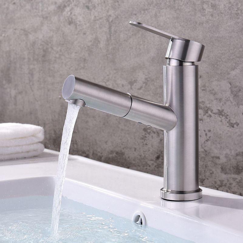 Pull-out Faucet Contemporary Single Lever Faucet with Swivel Spout