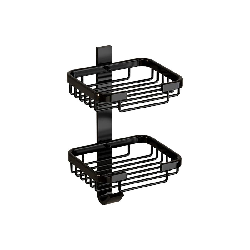 Modern Bathroom Accessory Set Shelf Black/Silver/Grey Bathroom Accessories Set