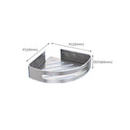 Contemporary bathroom accessory set made of aluminum with towel holder/bath shelf