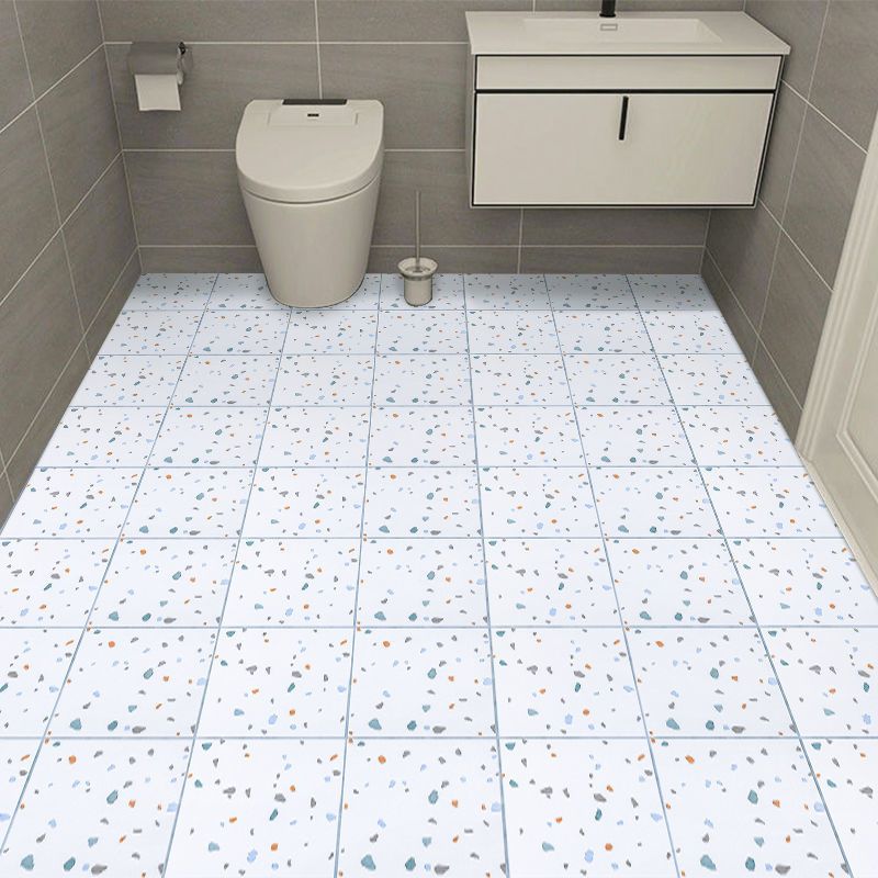 Modern PVC Flooring Self-adhesive Geometrically Printed Low Gloss Vinyl Floor Planks