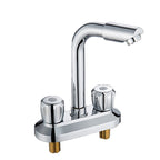 Modern Style Bathroom Faucet Dual Handle Faucet Swivel Spout Faucet