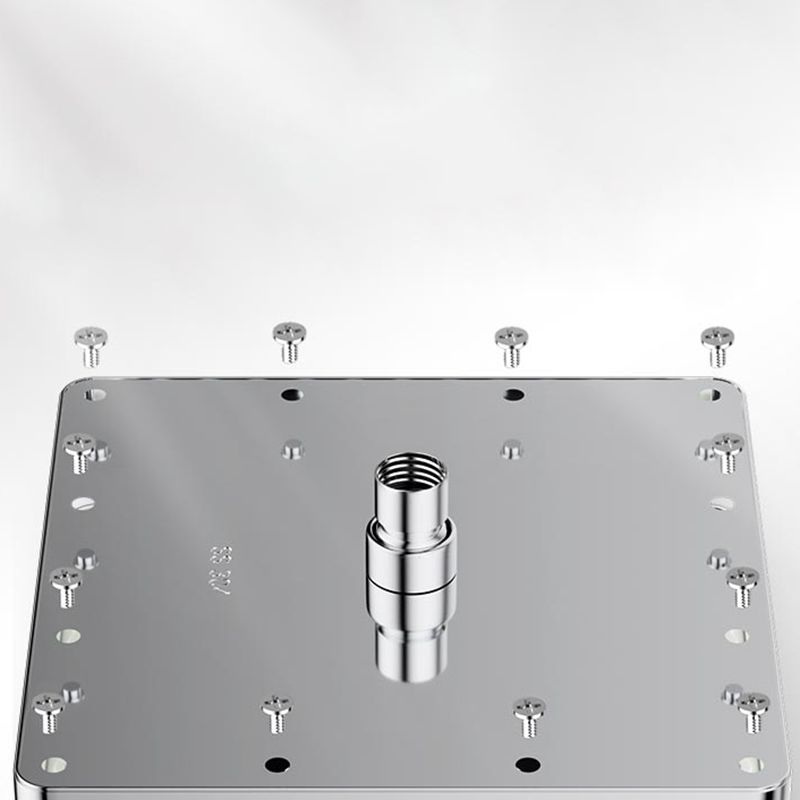 Modern Showerhead Combination Double Showerhead Polished Stainless Steel Wall Mounted Showerhead