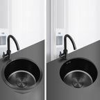 Classic Round Sink Stainless Steel Built-in Sink Non-Slip Round Basin for the Kitchen