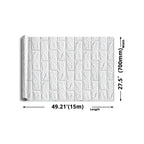 Modern wall-ceiling element for sticking with 3D embossing in white
