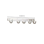 Modern Polished Chrome Bathroom Accessories Set Bath Shelf/Towel Holder/Paper Holder included