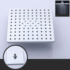 Contemporary Style Shower Head Plastic Fixed Shower Head in Round and Square Shape