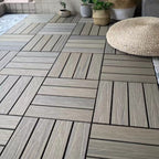 Deck Plank Loose Lay Wood Floor Tiles Garden Outdoor Flooring