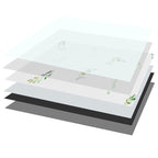 Modern rectangular Peel and Stick backsplash tile PVC wallpaper