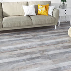 Modern Vinyl Floor Wood Look Peel and Stick Hand-Scraped PVC Floor