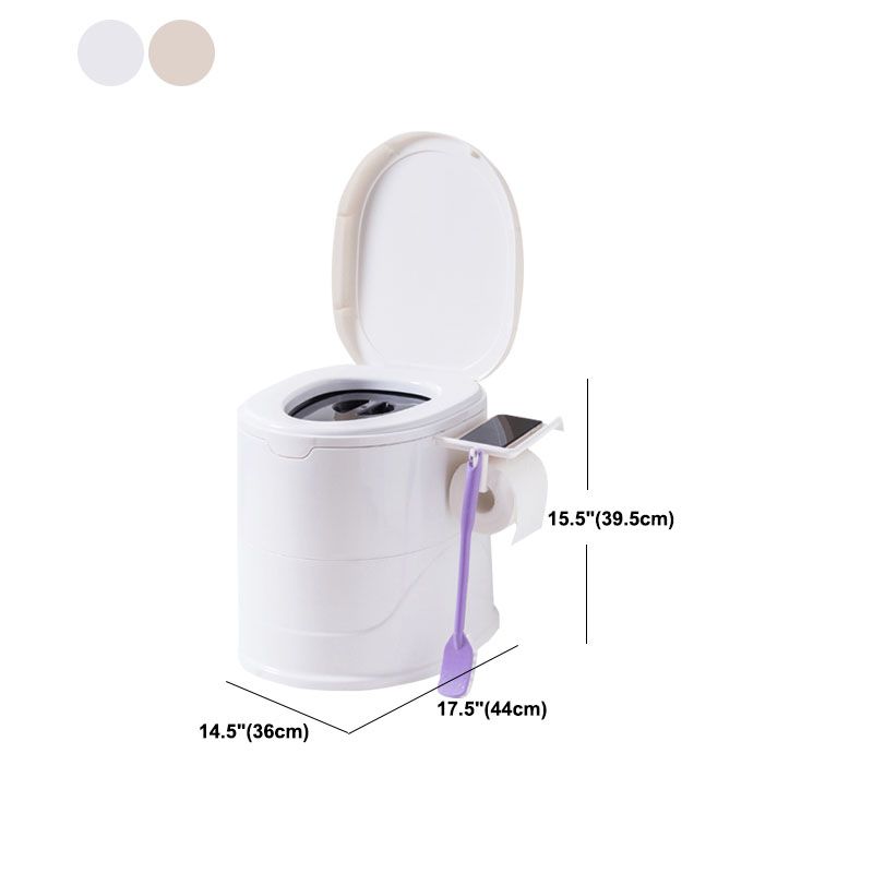Contemporary Floor-Mounted Toilet Plastic WC for the Bathroom