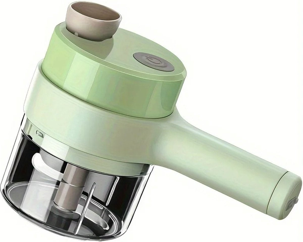 SnijGemak 4-in-1 Electric Vegetable Slicer – Rechargeable & With Collection Bin