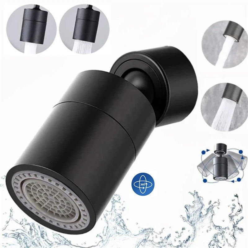 FlexSpray 360° Rotatable Faucet Spray Head with Adjustable Water Flow