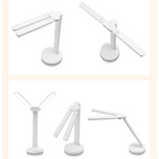 Adjustable Reading Lamp - Rechargeable Dimmable with Phone Table