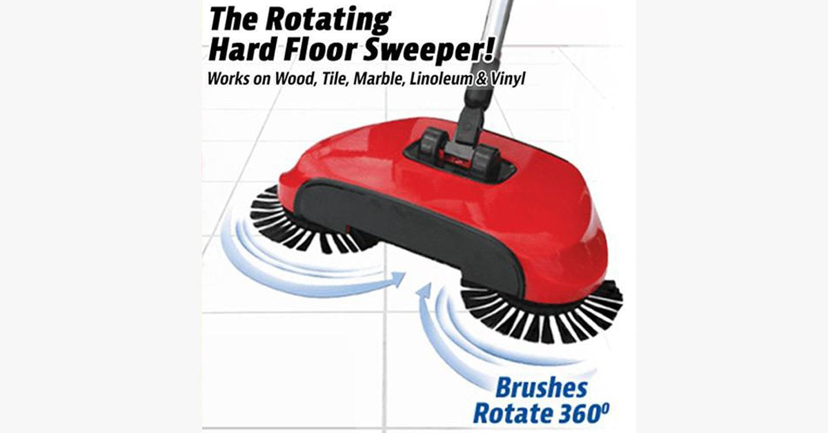Floor sweeping machine with 360° rotating brushes - Modern sweeper