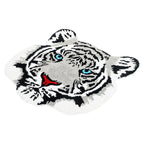 Tiger Head Tufted Rug for Living Room and Kids Bedroom