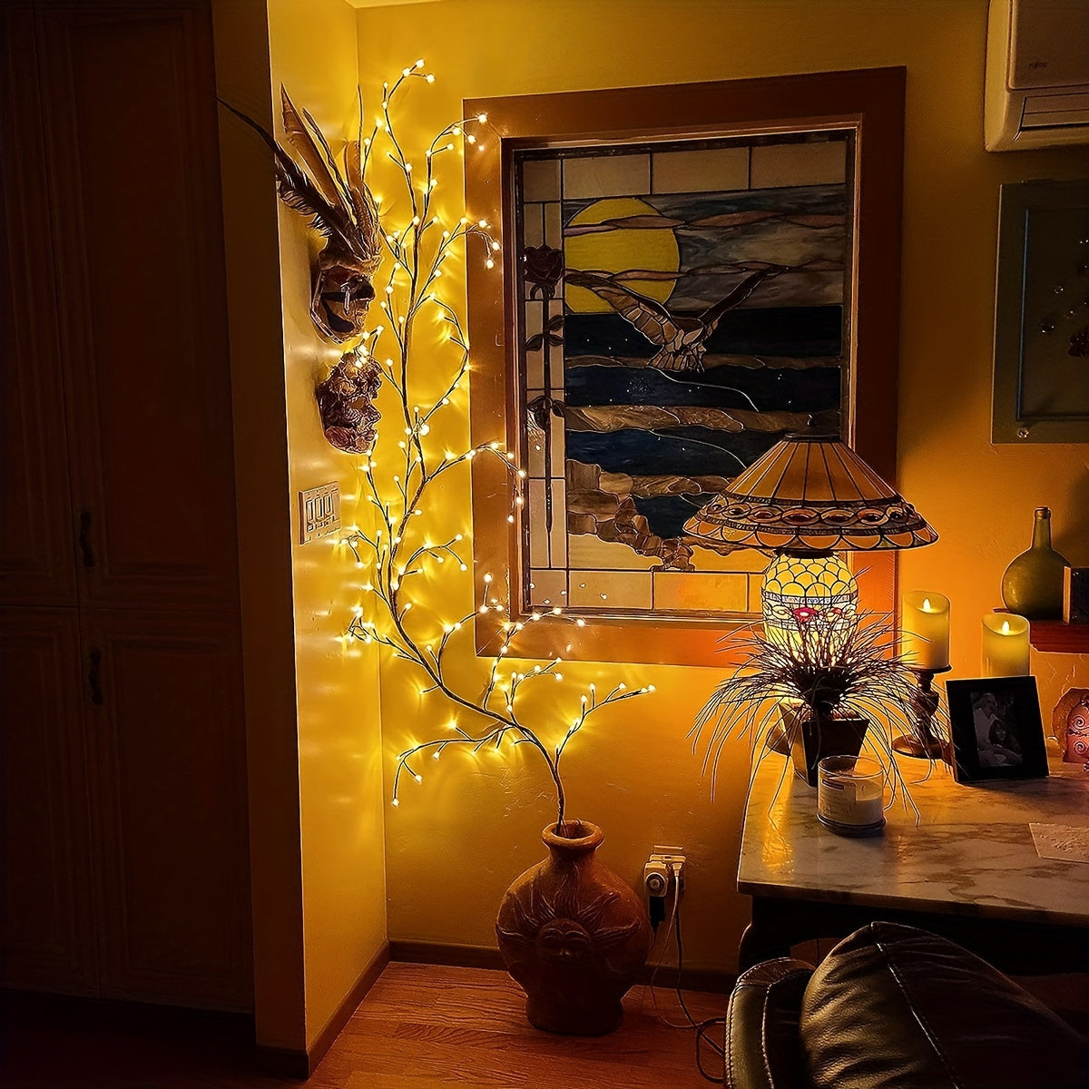 Wall Lights with LED Willow Branch Design