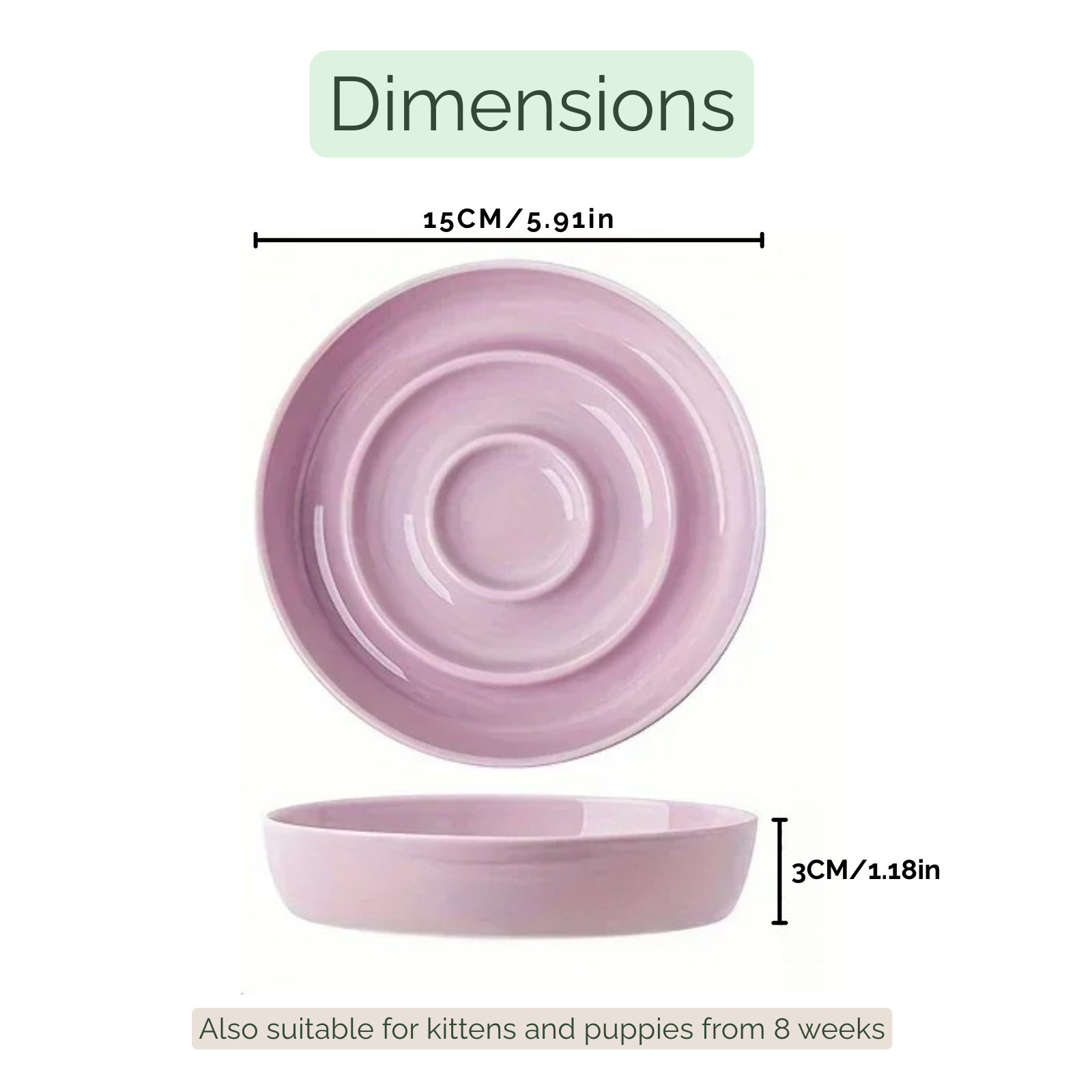 Ceramic Anti-Choking Feeding Bowl – Slow Feeding for Cats and Dogs