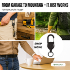 Heavy-Duty Tactical Retractable Keychain – Multi-Use Outdoor Carabiner Tool