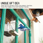 Bird feeder in the window for outdoor use