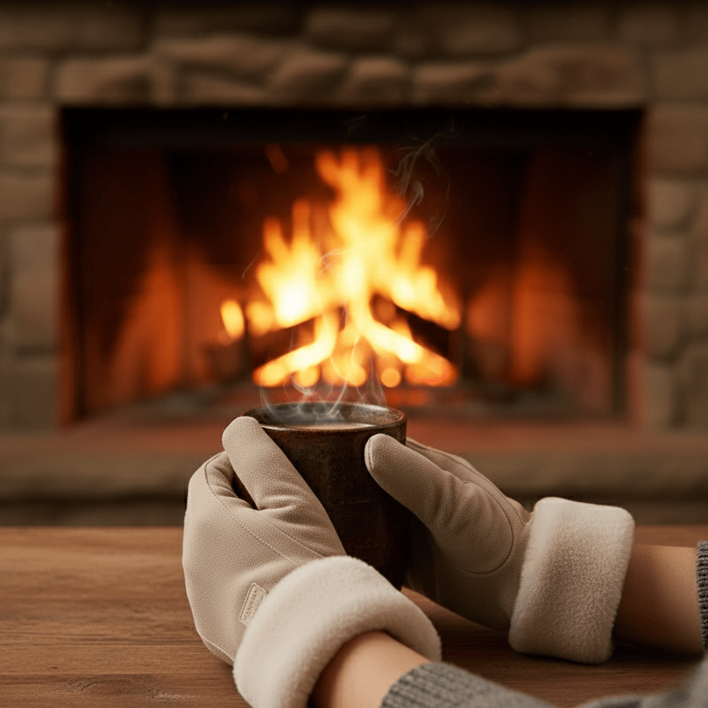 Thick Suede Touchscreen Gloves for Cold Days