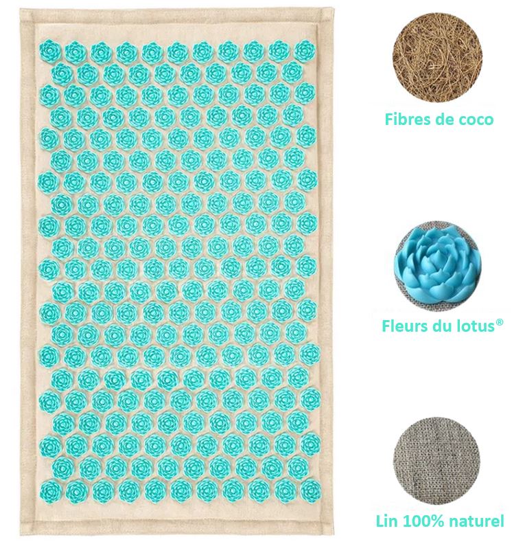 Acupressure mat with Pillow and 5500 Pressure Points – The Florapress Relaxation Set