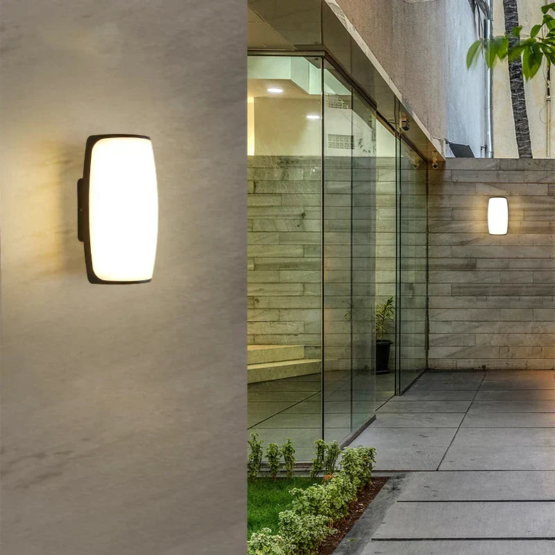 Outdoor Wall Lamp LED Waterproof IP65 Black Modern