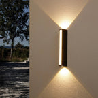 Lumurex LED Outdoor Wall Light IP65 | Warm White 3000K | Aluminium & Glass | 40×10×6 cm | Weatherproof & Stylish