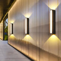 Lumurex LED Outdoor Wall Light IP65 | Warm White 3000K | Aluminium & Glass | 40×10×6 cm | Weatherproof & Stylish