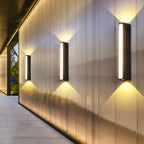 Lumurex LED Outdoor Wall Light IP65 | Warm White 3000K | Aluminium & Glass | 40×10×6 cm | Weatherproof & Stylish