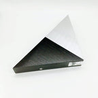 TriLumina Prism LED Wall Light | Creative Pyramid Design | Aluminum & Acrylic | Colored Light Options