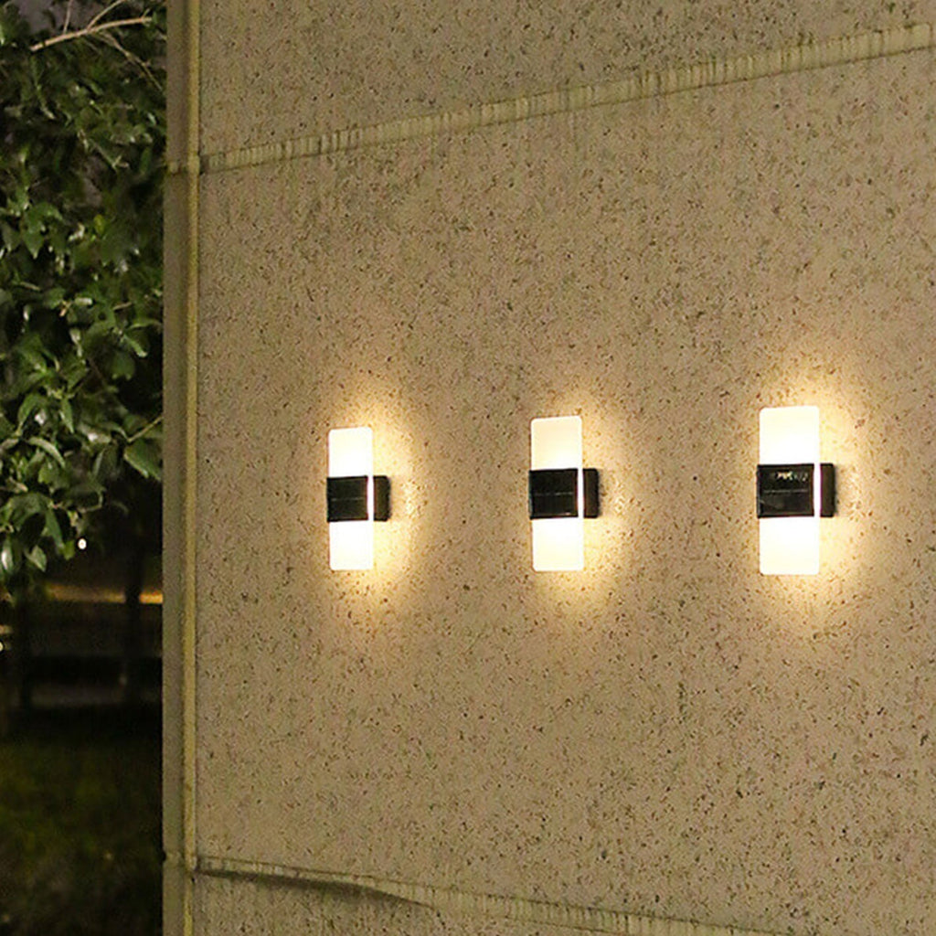 LumaZen Solar LED Wall Lamp | Weatherproof | Solar Powered Outdoor Lighting | Garden & Patio Decor
