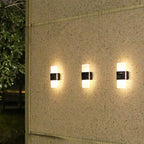 LumaZen Solar LED Wall Lamp | Weatherproof | Solar Powered Outdoor Lighting | Garden & Patio Decor