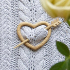 Sweet animal brooch made of wood