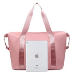 Double-layer travel bag with large capacity for moisture separation