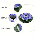 Lotus-shaped solar fountain pond decoration