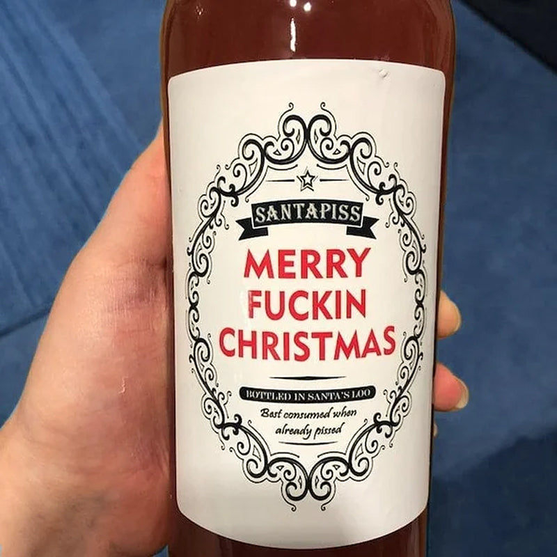 Christmas Fun Novelty Bottle Labels (5PART)