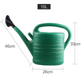 Watering can with large capacity and long spout for precise watering and plant care