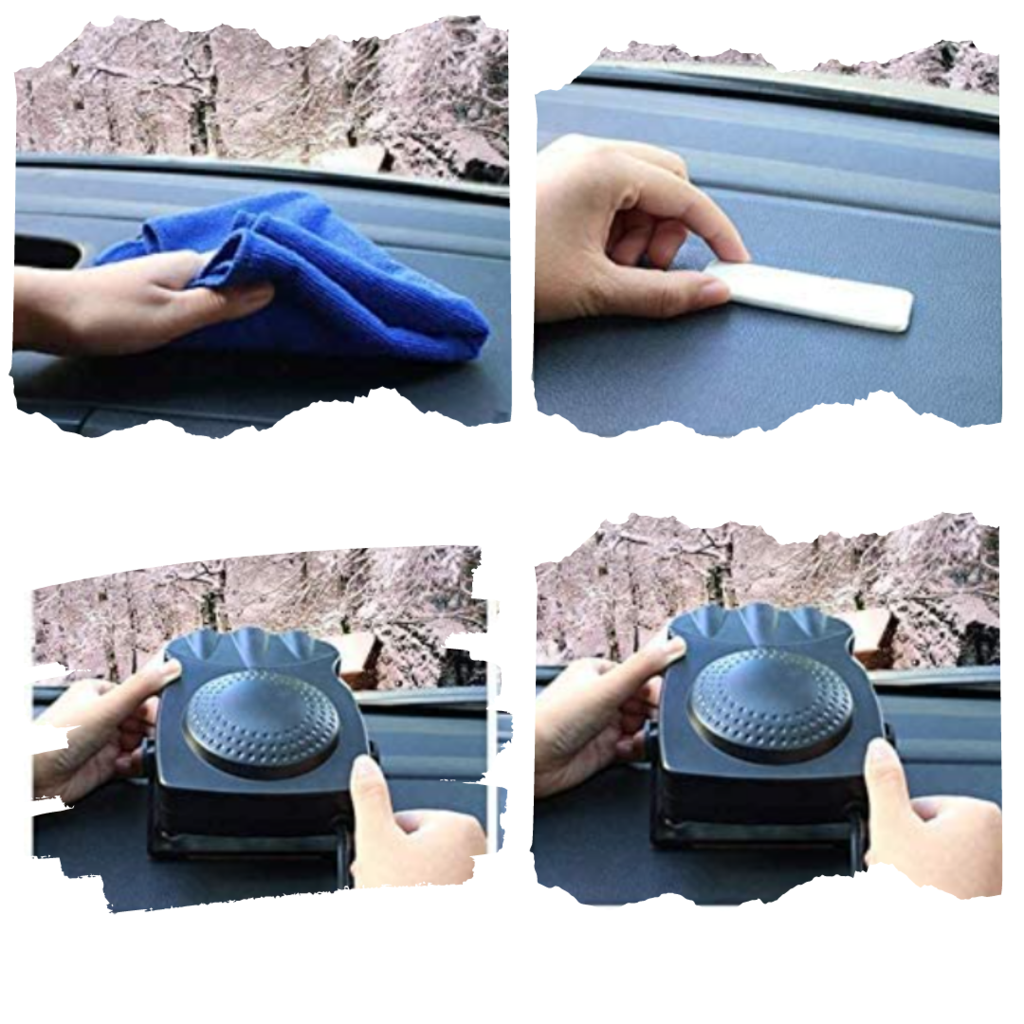De-icing and defrosting device for cars