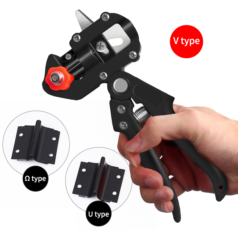 Grafting and cutting tool set for precise plant grafting