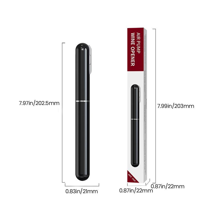 2-in-1 Air Pressure Pump Wine Bottle Opener with Foil Cutter
