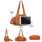 Handbag made of soft leather