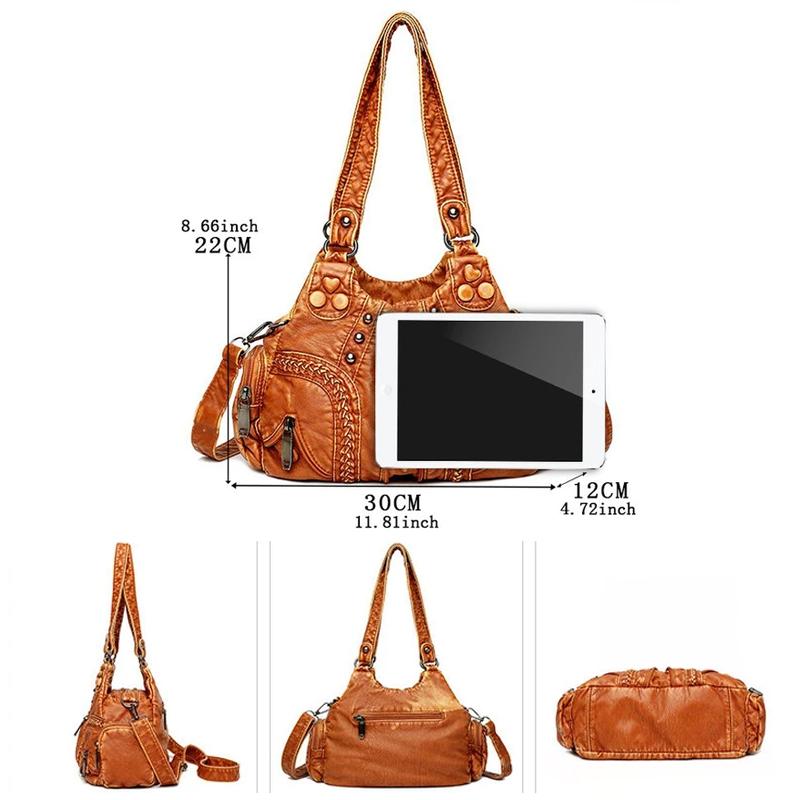 Handbag made of soft leather