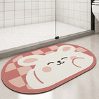Cute Cartoon Bathroom Super Absorbent Quick Dry Mat